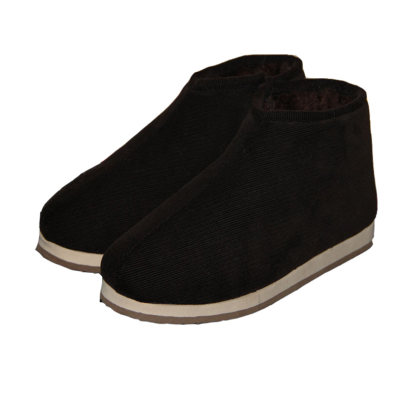 咖啡色手工棉鞋YM-SG-05 咖啡色手工棉鞋YM-SG-05